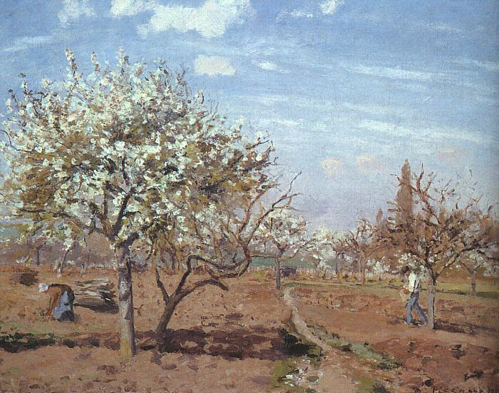 Camille Pissaro Orchard in Bloom at Louveciennes oil painting image